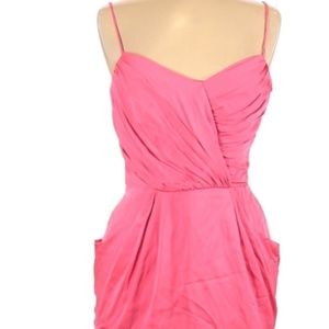 Mara Hoffman Faux Wrap Silk Mini Barbie Dress w/Pockets 6